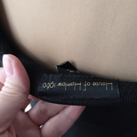 House of Harlow 1960 Black Sweater Knit Cropped Tank Top M - Picture 7 of 11